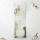 Alles in één cactus drieluik uitnodiging (Binnen)