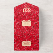 Alles in een Chinese 80ste verjaardag uitnodiging (Buitenkant)