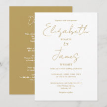 Alles in één chique gouden minimalistische elegant