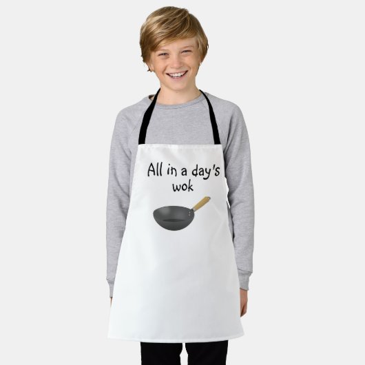 Alles in een dagbaan schort (Gedragen)