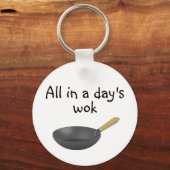 Alles in een dagelijkse wok sleutelhanger (Voorkant)