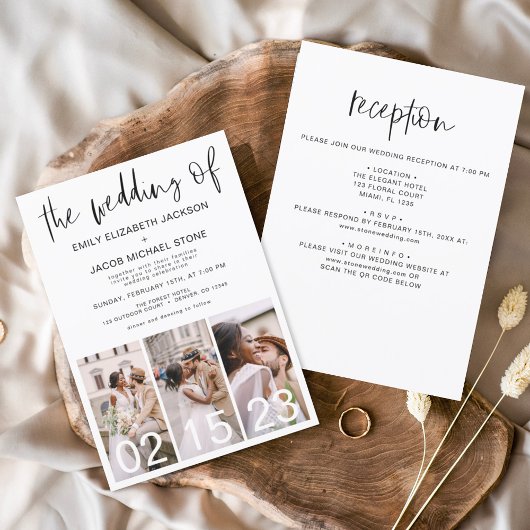 Alles in Eén De Trouw van Minimalist Kaart