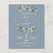 Alles in één e-mailbericht over het huwelijk met e flyer (Voorkant)