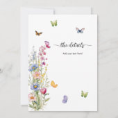 Alles in één: een leven lang vlinders Bruidsdouche Kaart (Achterkant)
