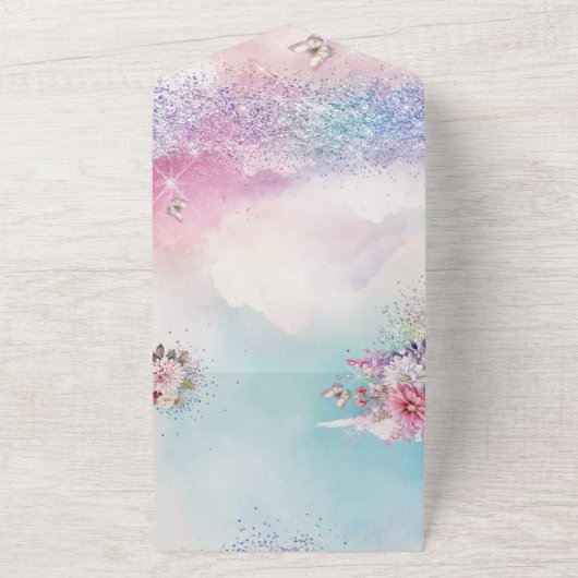 ALLES IN ÉÉN EENKORTE BURGERVERZOEK ALL IN ONE UITNODIGING (Buitenkant)