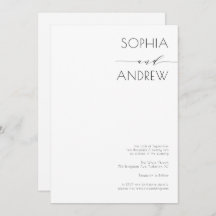 Alles in één eenvoudige moderne kalligrafie