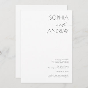 Alles in één eenvoudige moderne kalligrafie kaart