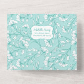 Alles in één elegante 80ste verjaardag uitnodiging (Achterkant)