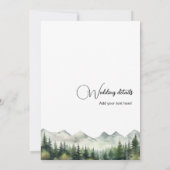 Alles in een elegante kalligrafie bruiloft kaart (Achterkant)