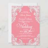 Alles in één elegante roze race kaart (Voorkant)