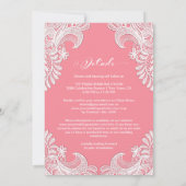 Alles in één elegante roze race kaart (Achterkant)