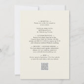 Alles in één elegante zwarte kalligrafie kaart (Achterkant)