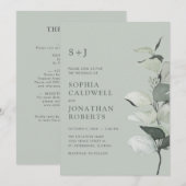 Alles in één Eucalyptus Botanische Sage Weddenscha Kaart (Voorkant / Achterkant)