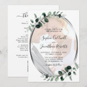 Alles in één Eucalyptus Foto Silver Wedding Kaart (Voorkant / Achterkant)