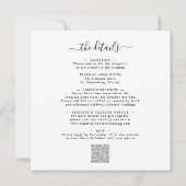 Alles in één Eucalyptus Gold Metallic Square Wedde Kaart (Achterkant)