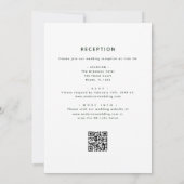Alles in één Eucalyptus QR Code Wedding Greenery Kaart (Achterkant)