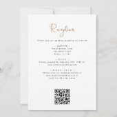 Alles in één Eucalyptus QR Code Wedding Greenery Kaart (Achterkant)