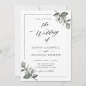 Alles in één eucalyptuskalligrafie kaart (Voorkant)