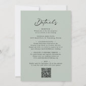 Alles in één eucalyptuskalligrafie kaart (Achterkant)