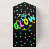 Alles in één feestelijke uitnodiging (Buitenkant)