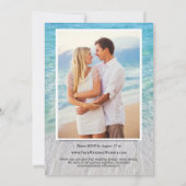 Alles in één foto-Zee van zeezand-strand Kaart (Achterkant)