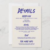 Alles in een grunge hand getekende taart retro bru kaart (Achterkant)