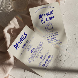 Alles in een grunge hand getekende taart retro bru kaart