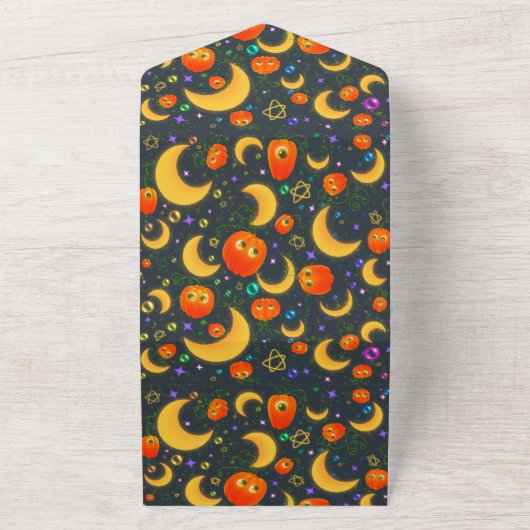 Alles in één Halloween Invite All In One Uitnodiging (Buitenkant)