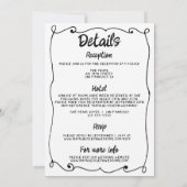 Alles in een hand getekende taart retro Lijst brui Kaart (Achterkant)