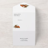 Alles in een Herfst Oogst Invite All In One Uitnodiging (Buitenkant)