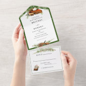 Alles in een Herfst Oogst Invite All In One Uitnodiging (Afscheurbaar)