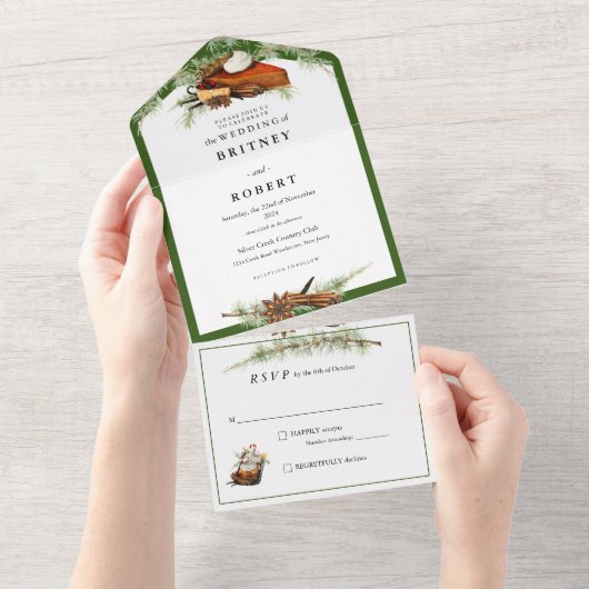 Alles in een Herfst Oogst Invite All In One Uitnodiging (Afscheurbaar)