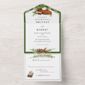 Alles in een Herfst Oogst Invite All In One Uitnodiging (Binnen)