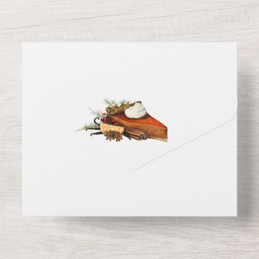 Alles in een Herfst Oogst Invite All In One Uitnodiging (Achterkant)