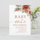 Alles in één Herfst Wildflower Baby in Bloom Showe Kaart (Staand voorkant)