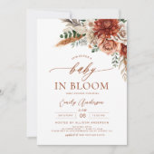 Alles in één Herfst Wildflower Baby in Bloom Showe Kaart (Voorkant)