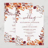 Alles in een herfstvakantie Herfst Bloembladeren b Kaart (Voorkant / Achterkant)