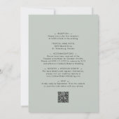 Alles in één keer Eucalyptus Calligraphy Weddensch Kaart (Achterkant)