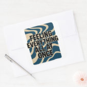 Alles in één keer voelen - Sticker (Envelop)