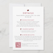 Alles in een klein lieveheersbeestje QR Code Douch Kaart (Achterkant)