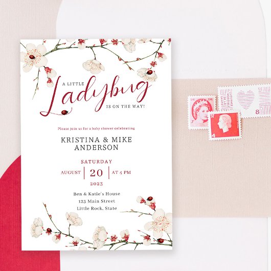 Alles in een klein lieveheersbeestje QR Code Douch Kaart