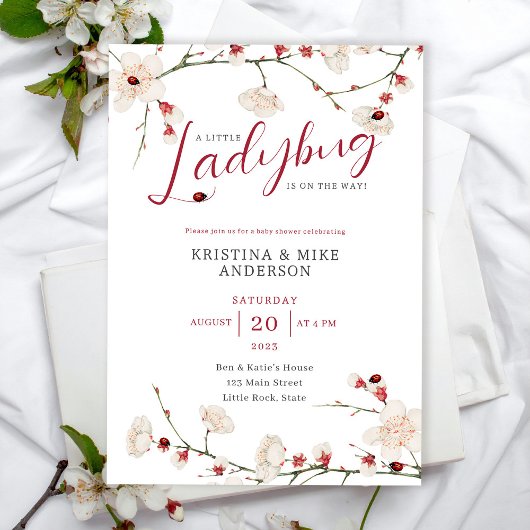 Alles in een klein lieveheersbeestje QR Code Douch Kaart