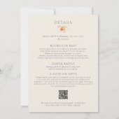 Alles in een klein Wildflower Baby shower Kaart (Achterkant)