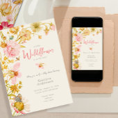 Alles in een klein Wildflower Baby shower Kaart