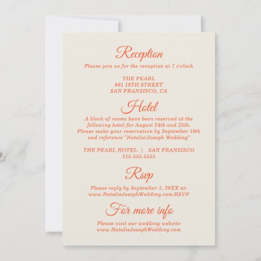 Alles in een kleurrijke hand getrokken retro bruil kaart (Achterkant)