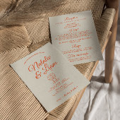 Alles in een kleurrijke hand getrokken retro bruil kaart