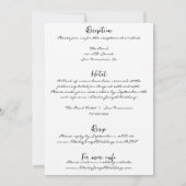 Alles in een krabbel hand getekend geschreven brui kaart (Achterkant)