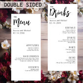 💍Alles in één menu & Drinken menuMinimalistisch E