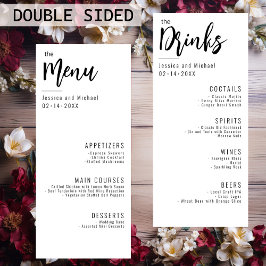 💍Alles in één menu & Drinken menuMinimalistisch E