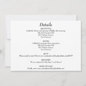 Alles in één, minimaal zwart-wit met foto kaart (Achterkant)